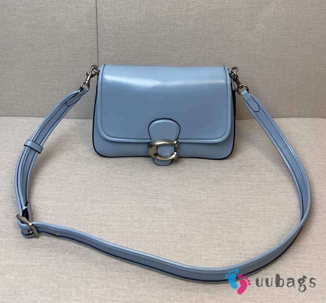 Uubags | Coach Soft Tabby Blue Shoulder Bag 26x16.5x9cm - 1