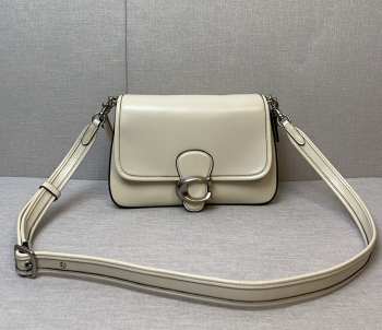 Uubags | Coach Soft Tabby Cream Shoulder Bag 26x16.5x9cm