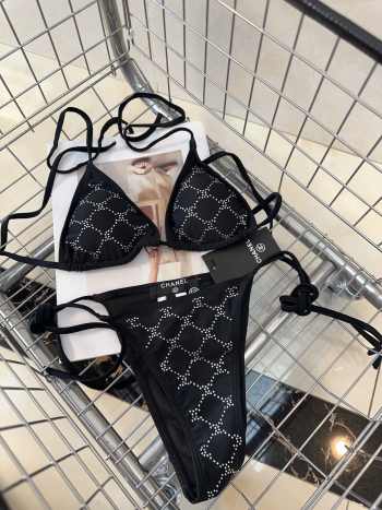 Uubags | Chanel black bikini B004