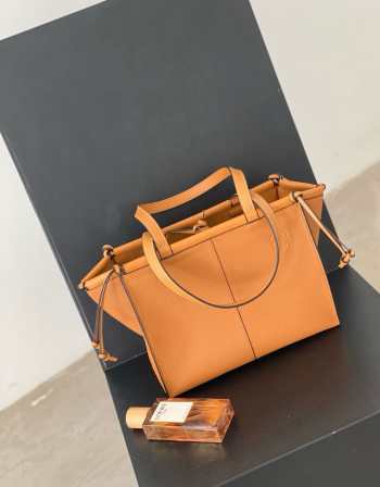 Uubags | Loewe Grained Calfskin Cushion Tote Bag In Tan 32x23x15cm