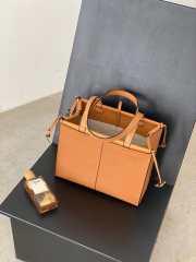 Uubags | Loewe Grained Calfskin Cushion Tote Bag In Tan 32x23x15cm - 5