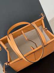 Uubags | Loewe Grained Calfskin Cushion Tote Bag In Tan 32x23x15cm - 4