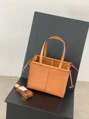 Uubags | Loewe Grained Calfskin Cushion Tote Bag In Tan 32x23x15cm - 2