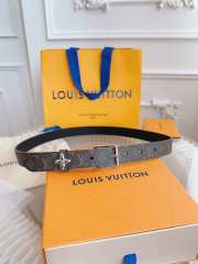 Uubags | Louis Vuitton M8376U Flowergram 2.5cm Double-Sided Belt Silver Buckle - 1