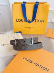 Uubags | Louis Vuitton M8376U Flowergram 2.5cm Double-Sided Belt Silver Buckle - 2