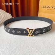 Uubags | Louis Vuitton M8386W LV Iconic 3cm Double-Sided Belt with gold buckle - 1