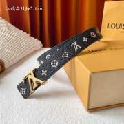 Uubags | Louis Vuitton M8386W LV Iconic 3cm Double-Sided Belt with gold buckle - 3