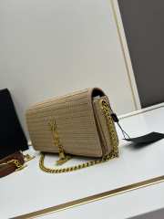 Uubags | Kate 99 Tassel In Raffia Dark Nude Bag 26x14x6cm - 3