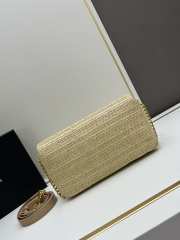 Uubags | Kate 99 Tassel In Raffia Beige Bag 26x14x6cm - 3