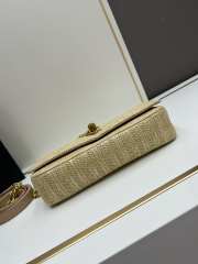 Uubags | Kate 99 Tassel In Raffia Beige Bag 26x14x6cm - 5