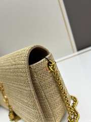 Uubags | Kate 99 Tassel In Raffia Beige Bag 26x14x6cm - 6