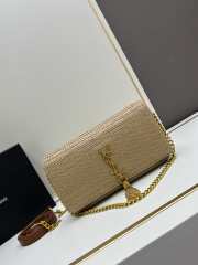 Uubags | Kate 99 Tassel In Raffia Dark Nude Bag 26x14x6cm - 1