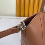 Uubags | Givenchy Mini Antigona Lock bag in brown box leather 23x27x13cm - 6