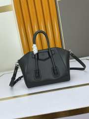 Uubags | Givenchy Mini Antigona Lock bag in black box leather 23x27x13cm - 5