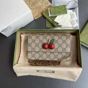 Uubags | Gucci GG Supreme Mini Bag With Cherries 16.5x10x4cm - 1