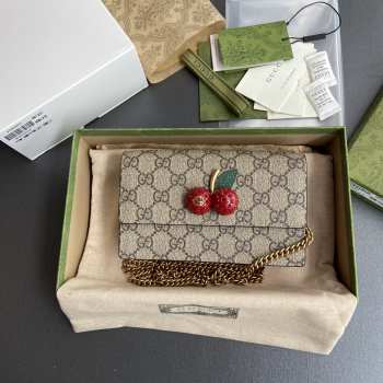 Uubags | Gucci GG Supreme Mini Bag With Cherries 16.5x10x4cm