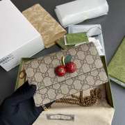 Uubags | Gucci GG Supreme Mini Bag With Cherries 16.5x10x4cm - 3