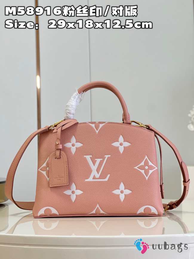 Uubags | Louis Vuitton M58916 Petit Palais Bag In Pink 29x18x12.5cm - 1