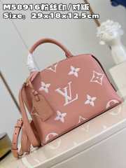 Uubags | Louis Vuitton M58916 Petit Palais Bag In Pink 29x18x12.5cm - 5