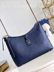 Uubags | Louis Vuitton M46669 CarryAll MM bag in navy blue 39x30x15cm - 1