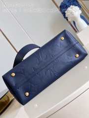 Uubags | Louis Vuitton M46669 CarryAll MM bag in navy blue 39x30x15cm - 2