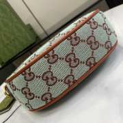 Uubags | Gucci Ophidia Super Mini Shoulder Bag In Pale Blue And Brown GG Canvas 20x15x5cm - 3