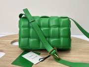 Uubags | Bottega Veneta Padded Cassette Soft Lambskin Leather Bag In Green 26x18x8cm - 1