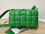 Uubags | Bottega Veneta Padded Cassette Soft Lambskin Leather Bag In Green 26x18x8cm - 6