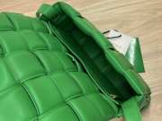 Uubags | Bottega Veneta Padded Cassette Soft Lambskin Leather Bag In Green 26x18x8cm - 4