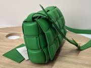 Uubags | Bottega Veneta Padded Cassette Soft Lambskin Leather Bag In Green 26x18x8cm - 5