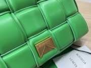 Uubags | Bottega Veneta Padded Cassette Soft Lambskin Leather Bag In Green 26x18x8cm - 2