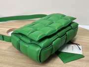 Uubags | Bottega Veneta Padded Cassette Soft Lambskin Leather Bag In Green 26x18x8cm - 3