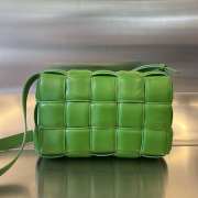 Uubags | Bottega Veneta Padded Cassette Soft Lambskin Leather Bag In Parakeet 26x18x8cm - 6