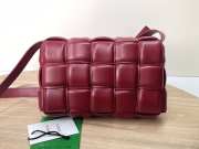 Uubags | Bottega Veneta Padded Cassette Soft Lambskin Leather Bag In Red 26x18x8cm - 5