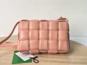 Uubags | Bottega Veneta Padded Cassette Peach Soft Lambskin Leather Bag 26x18x8cm - 6