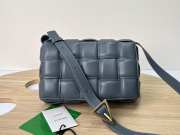 Uubags | Bottega Veneta Padded Cassette Soft Lambskin Leather Bag In Dark Grey 26x18x8cm - 1