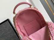 Uubags | Chanel Mini Backpack Pink Tweed With Gold Hardware 13x18x9cm - 2