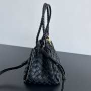 Uubags | Bottega Veneta Small Andiamo Parachute Bag In Black 21x17x16.5cm - 6