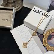 Uubags | Loewe Pave Anagram necklace in sterling silver and crystal - 1