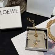 Uubags | Loewe Pave Anagram necklace in sterling silver and crystal - 3