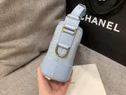 Uubags | Chanel Gabrielle Light Blue Python Bag 20cm - 2