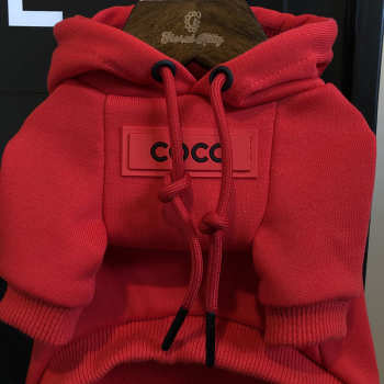 Uubags | Pet Chanel red hoodie