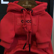 Uubags | Pet Chanel red hoodie - 4