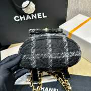 Uubags | Chanel Duma Backpack Black Tweed Gold Hardware 22K 21cm - 2