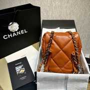 Uubags | Chanel 24C 19 series brown backpack 26x22x16cm - 6