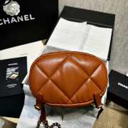 Uubags | Chanel 24C 19 series brown backpack 26x22x16cm - 3