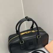 Uubags | Miu Miu Arcadie leather bag in black 10.5x22x7.5cm - 5