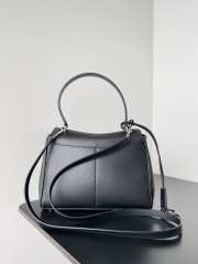 Uubags | Balenciaga Rodeo handbag in black smooth calfskin, silver hardware 29x20x10cm - 3