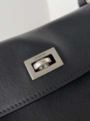 Uubags | Balenciaga Rodeo handbag in black smooth calfskin, silver hardware 29x20x10cm - 2