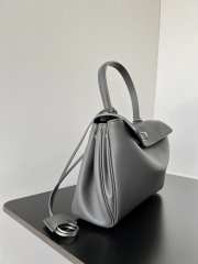 Uubags | Balenciaga Rodeo handbag in grey smooth calfskin, silver hardware 29x20x10cm - 3